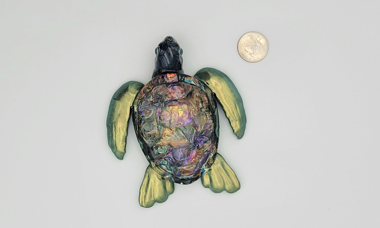 Green Epoxy Turtle