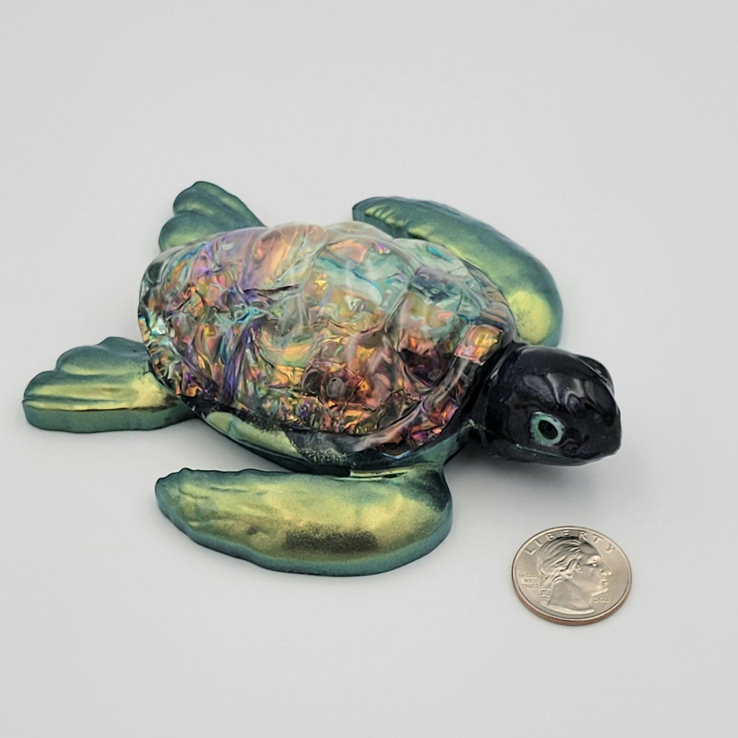 Green Epoxy Turtle