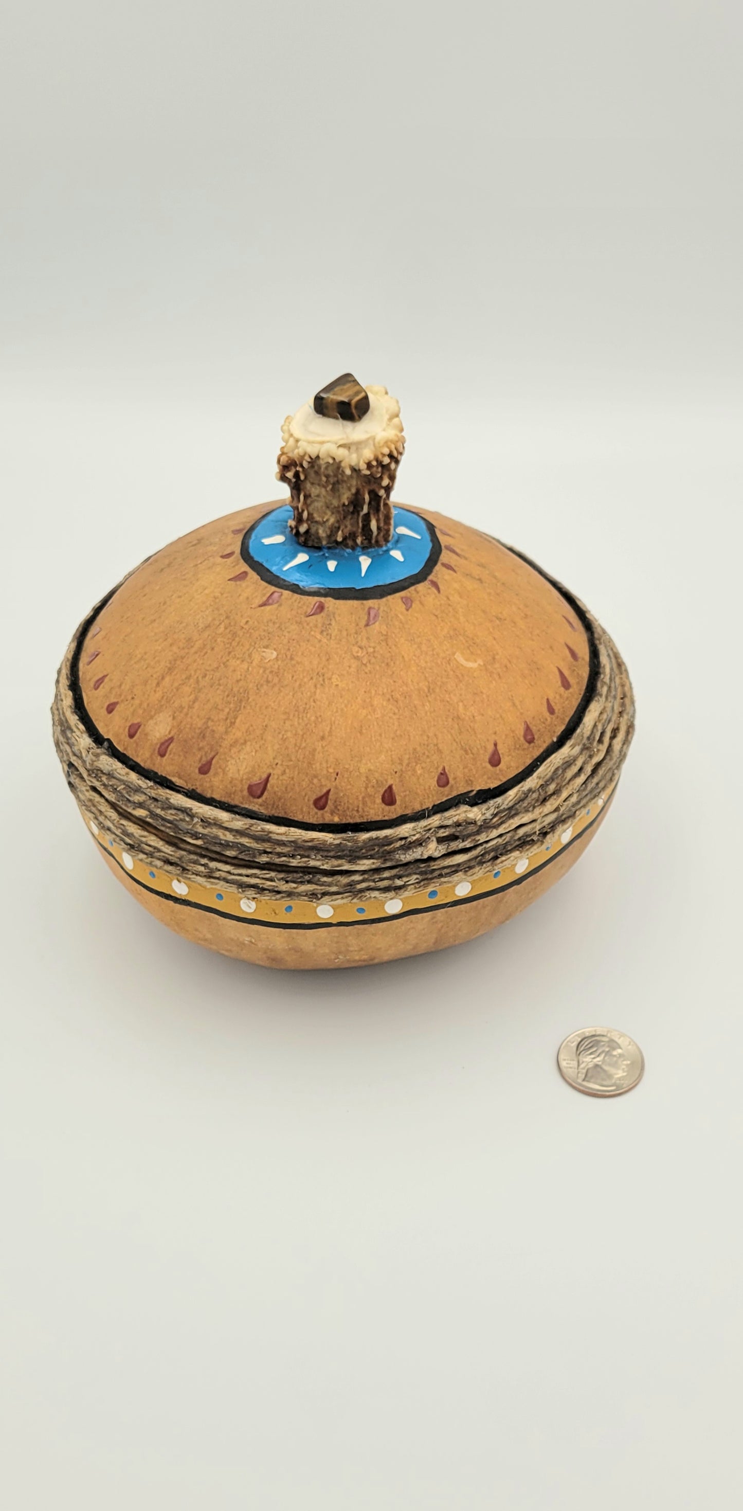 Painted Gourd Bowl