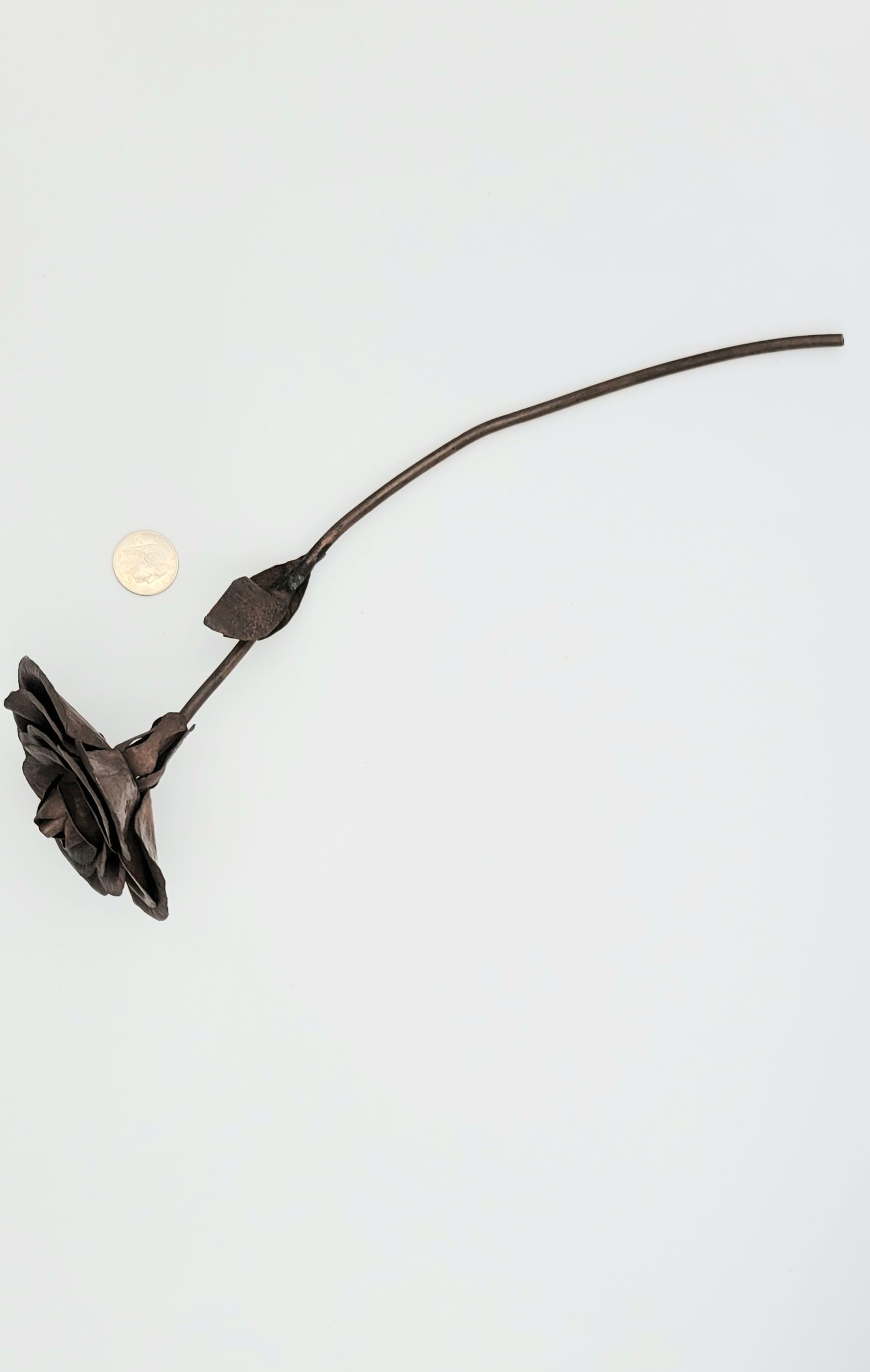 Hand Forged Copper Rose
