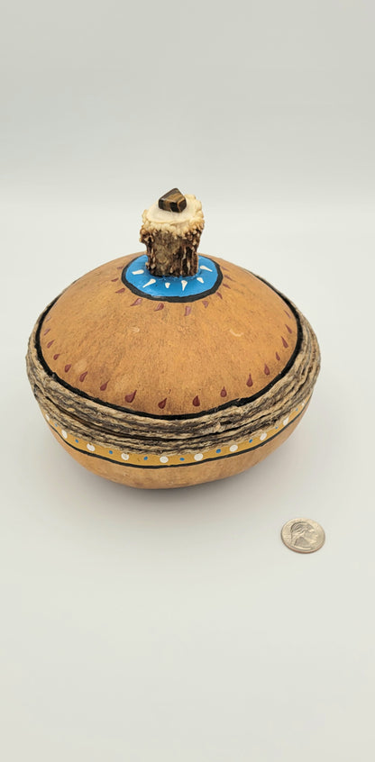 Painted Gourd Bowl