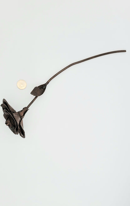 Hand Forged Copper Rose