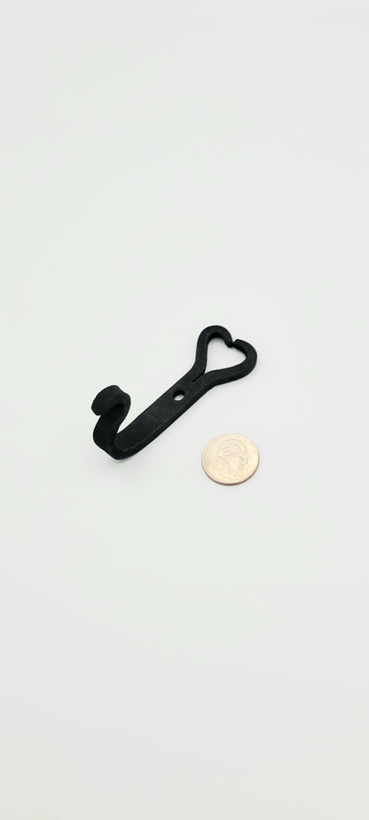 Wrought Iron Heart Hook